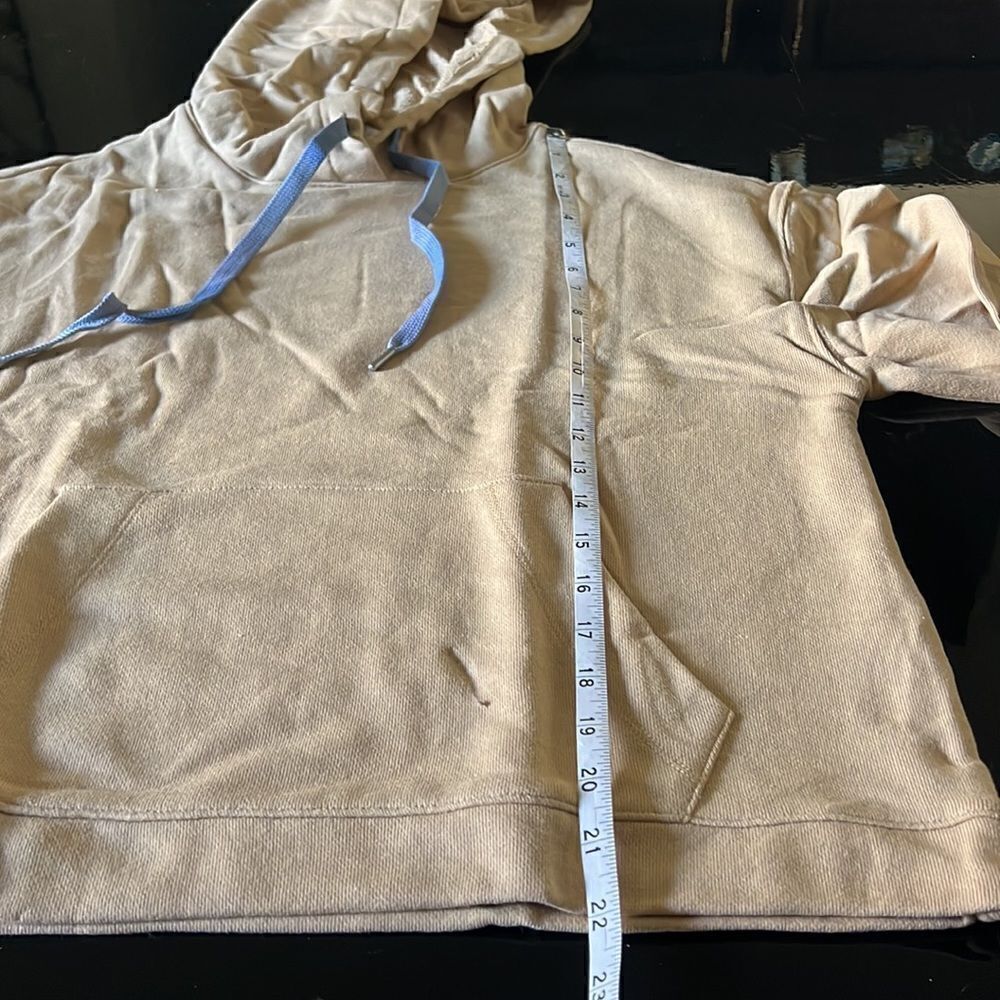 NWT Madewell dropped shoulder hoodie desert dune M - Picture 7 of 9
